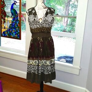 J- Gee | Dresses | J Gee Sundress Cotton Floral Sleeveless Indian Design  Natural Fabric Cool Sz 2 | Poshmark